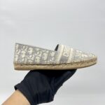 Dior Granville Espadrilles Canvas Grey Stone