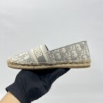 Dior Granville Espadrilles Canvas Grey Stone