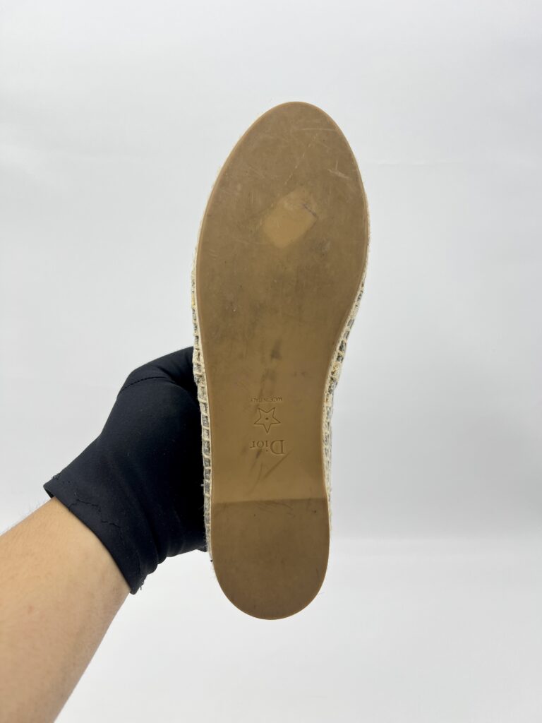 Dior Granville Espadrilles Canvas Grey Stone