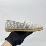 Dior Granville Espadrilles Canvas Grey Stone