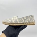 Dior Granville Espadrilles Canvas Grey Stone