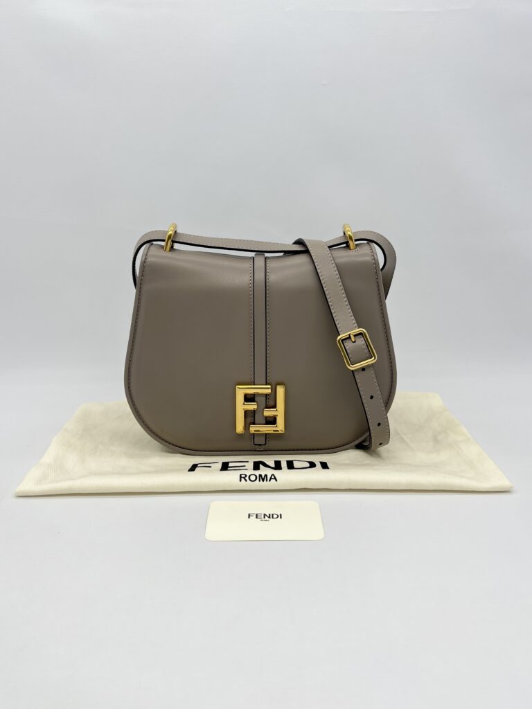 Fendi C’mon Medium Bag Tortora GHW