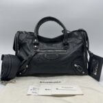 Balenciaga Small Classic City Agneau Dark Grey SHW