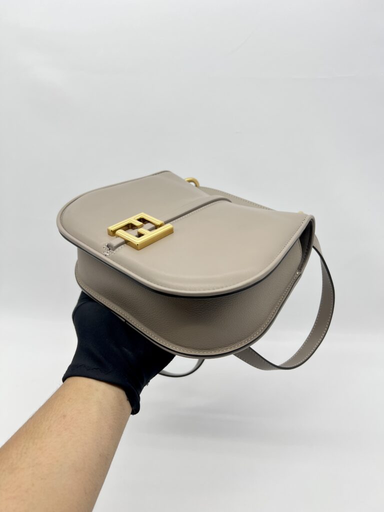 Fendi C’mon Medium Bag Tortora GHW
