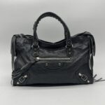 Balenciaga Small Classic City Agneau Dark Grey SHW
