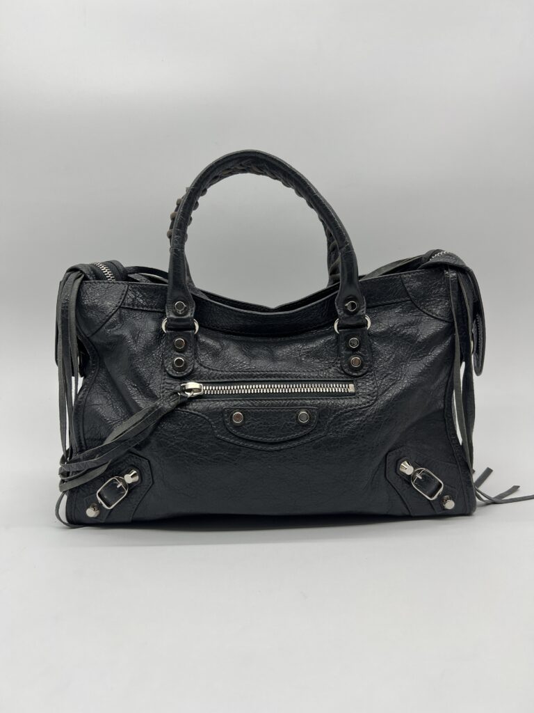 Balenciaga Small Classic City Agneau Dark Grey SHW