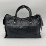 Balenciaga Small Classic City Agneau Dark Grey SHW