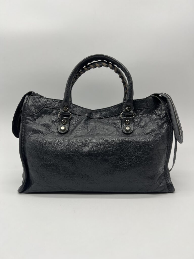 Balenciaga Small Classic City Agneau Dark Grey SHW