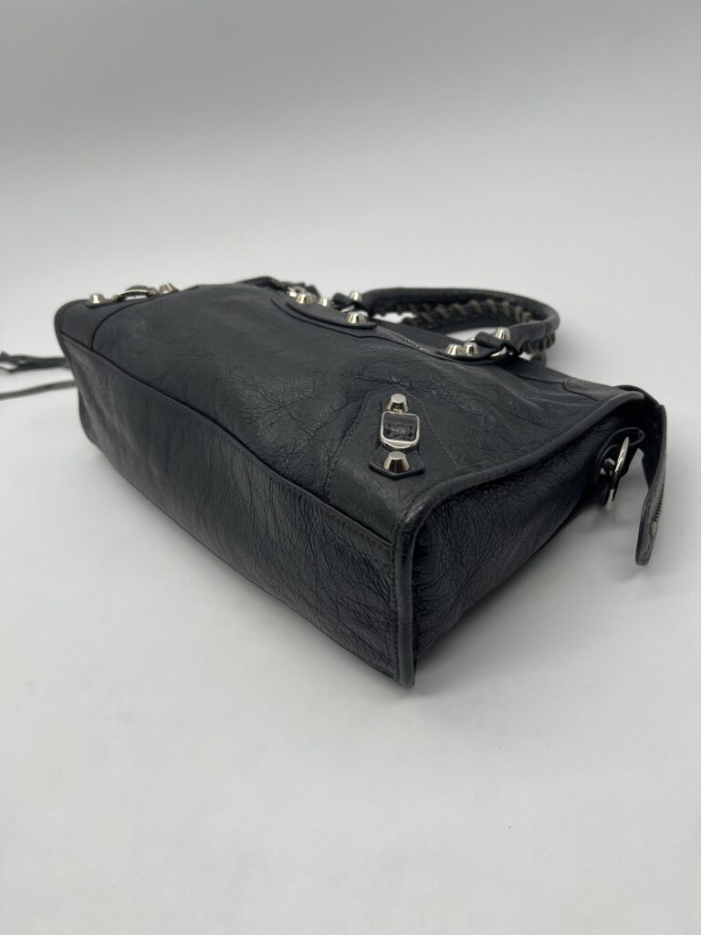 Balenciaga Small Classic City Agneau Dark Grey SHW