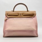Hermes Herbag 31 Vache Hunter Rose Sakura Gold PHW