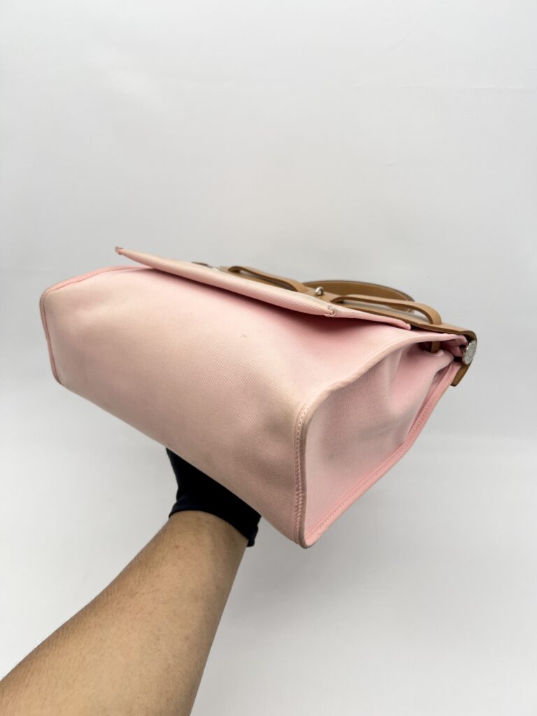 Hermes Herbag 31 Vache Hunter Rose Sakura Gold PHW