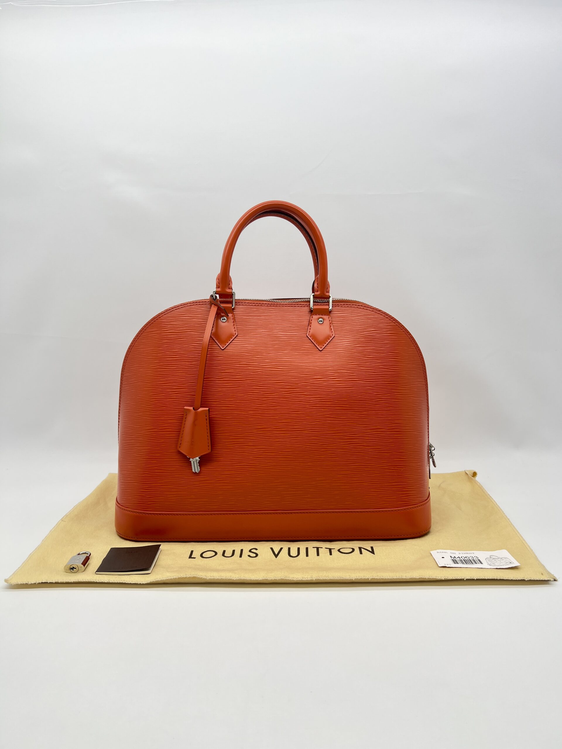 Louis Vuitton Alma GM Piment Epi Orange SHW