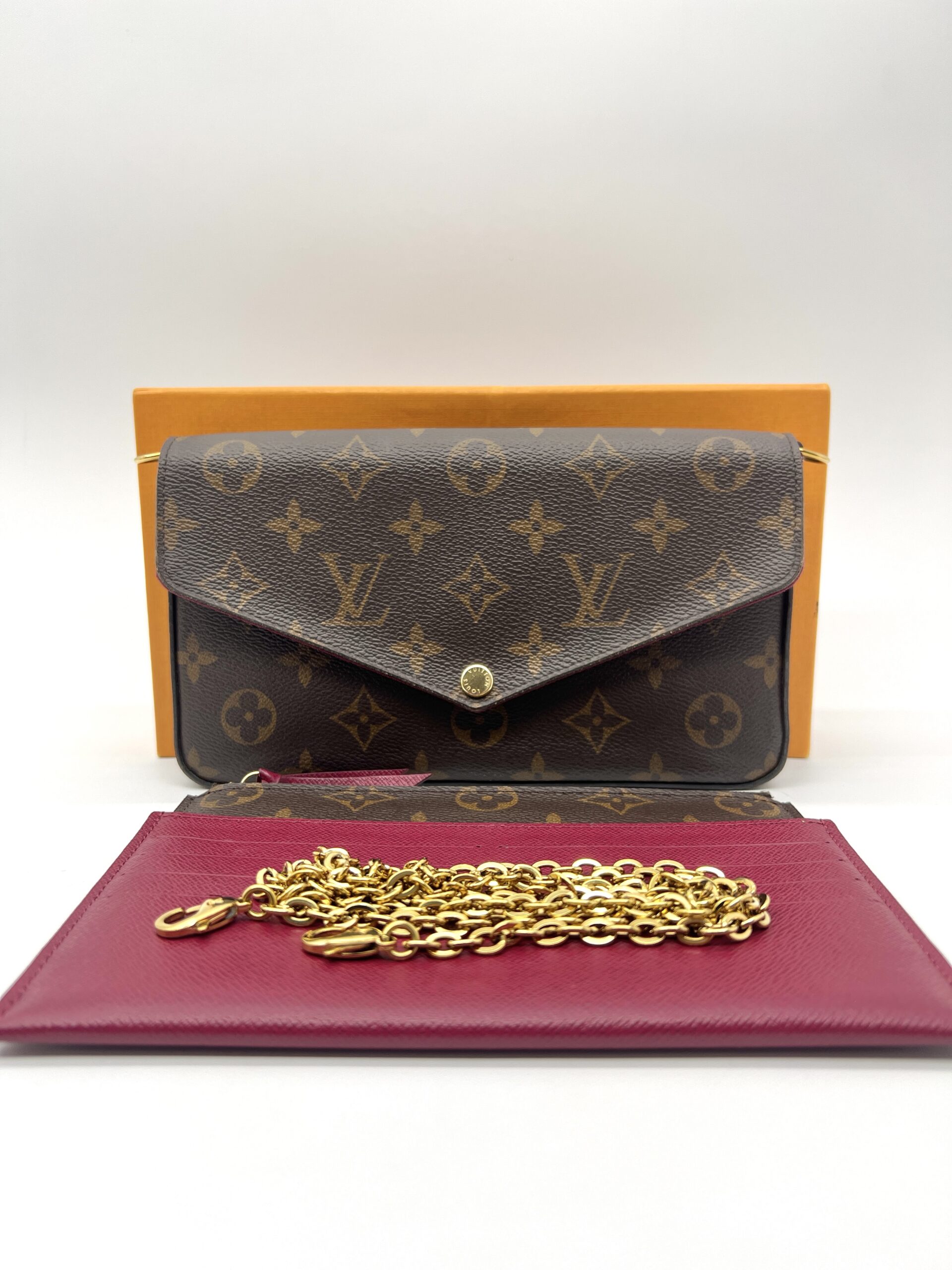 Louis Vuitton Felicie GM Monogram Fuchsia GHW