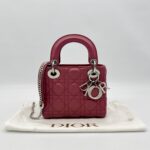 Dior Lady Dior Mini Lambskin Pink SHW