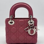 Dior Lady Dior Mini Lambskin Pink SHW