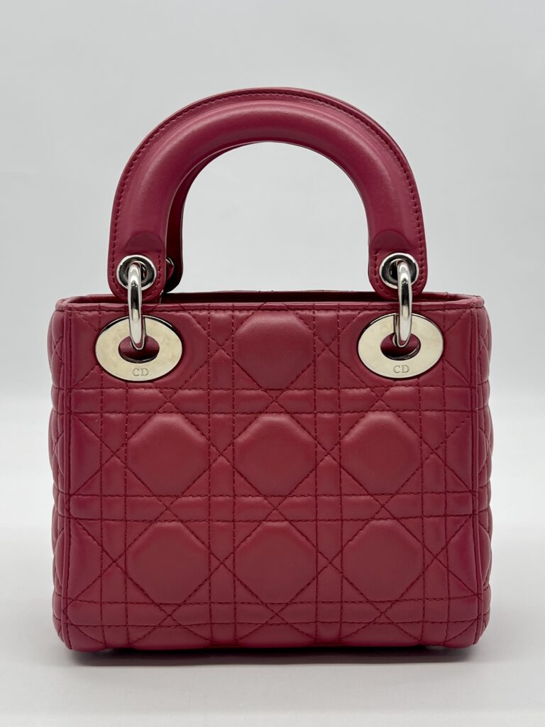 Dior Lady Dior Mini Lambskin Pink SHW