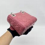 Dior Lady Dior Mini Lambskin Pink SHW