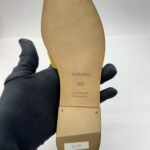 Hermes Oran Yellow Suede Pink Sole