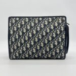 Dior 30 Montaigne Dea Pouch Blue Oblique Canvas GHW