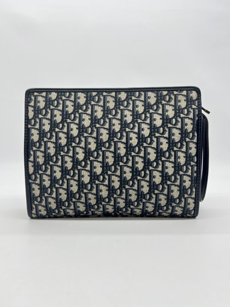 Dior 30 Montaigne Dea Pouch Blue Oblique Canvas GHW