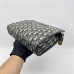 Dior 30 Montaigne Dea Pouch Blue Oblique Canvas GHW