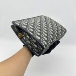 Dior 30 Montaigne Dea Pouch Blue Oblique Canvas GHW