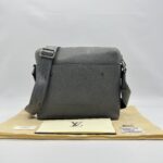 Louis Vuitton Grigori Messenger PM Taiga Grey SHW