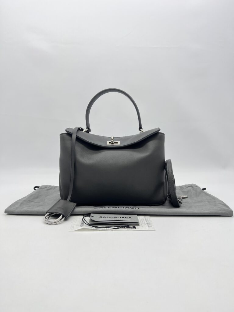 Balenciaga Rodeo Mini Smooth Calfskin Grey SHW