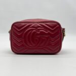 Gucci Mini Marmont Camera Bag Red GHW