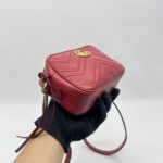 Gucci Mini Marmont Camera Bag Red GHW