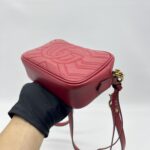 Gucci Mini Marmont Camera Bag Red GHW