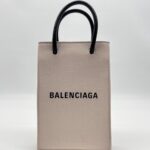 Balenciaga Shopping Phone Holder Light Pink & Black