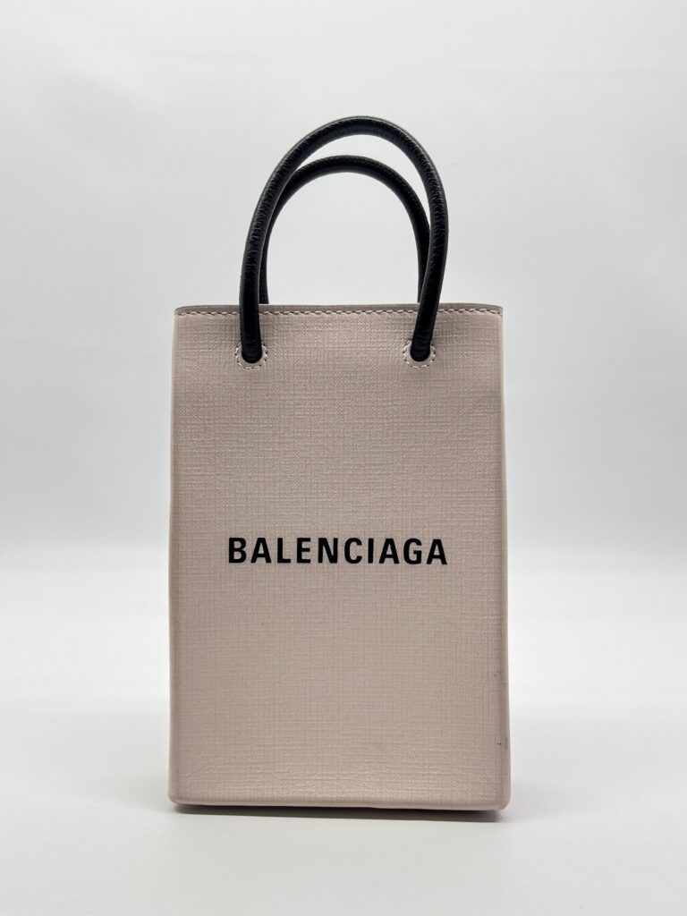 Balenciaga Shopping Phone Holder Light Pink & Black