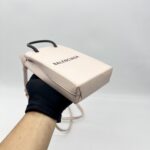 Balenciaga Shopping Phone Holder Light Pink & Black