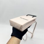Balenciaga Shopping Phone Holder Light Pink & Black