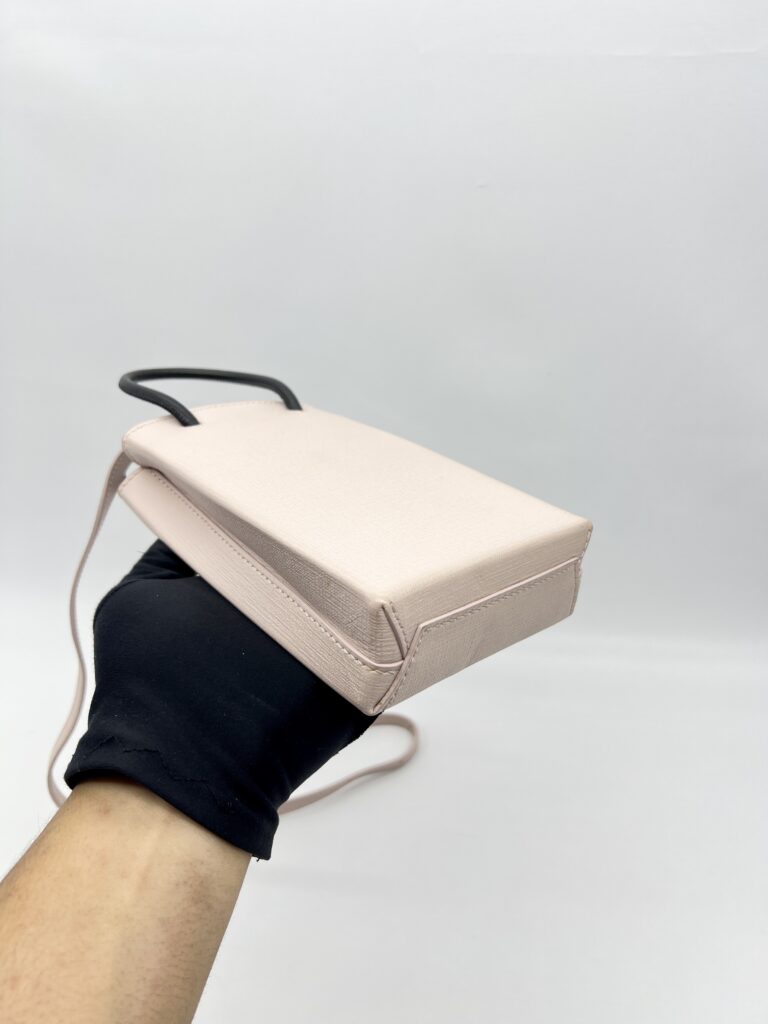 Balenciaga Shopping Phone Holder Light Pink & Black