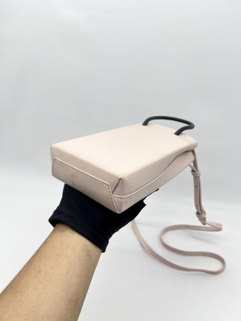 Balenciaga Shopping Phone Holder Light Pink & Black