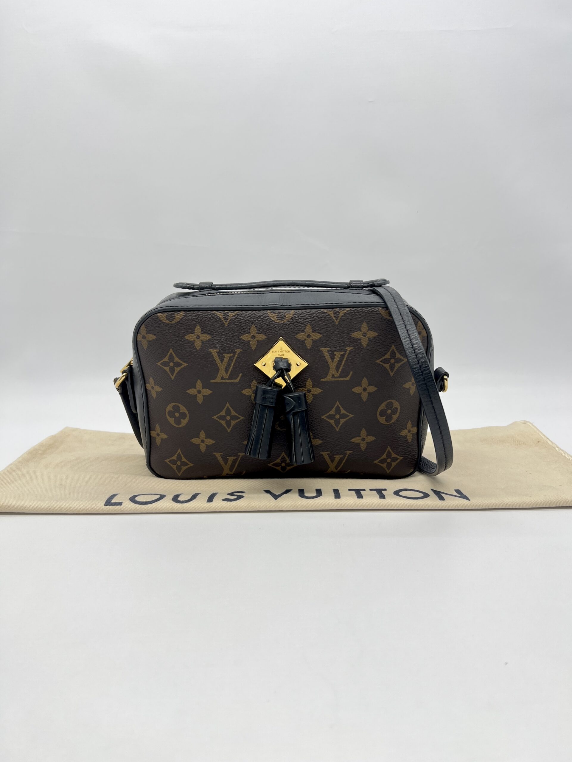 Louis Vuitton Saintonge Monogram Black GHW