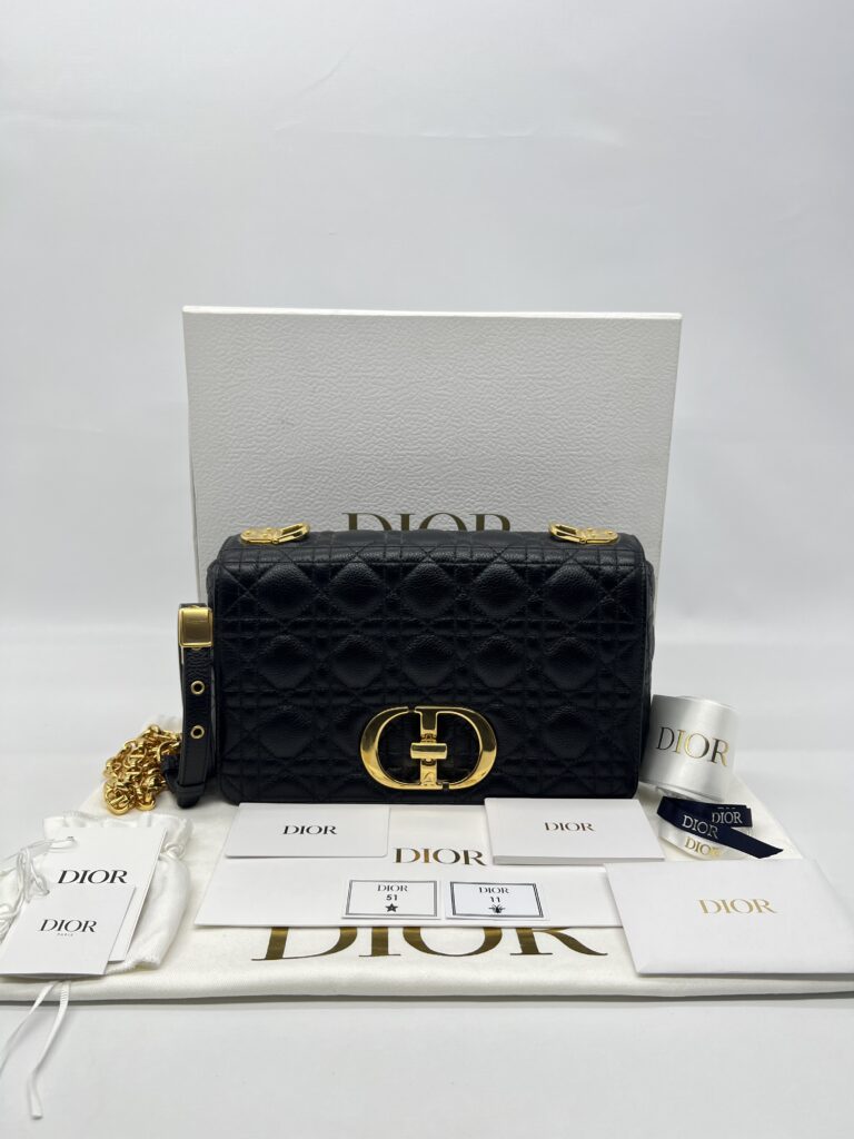 Dior Medium Caro Black GHW