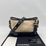 Chanel Gabrielle Small Beige Black