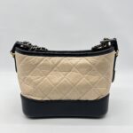 Chanel Gabrielle Small Beige Black