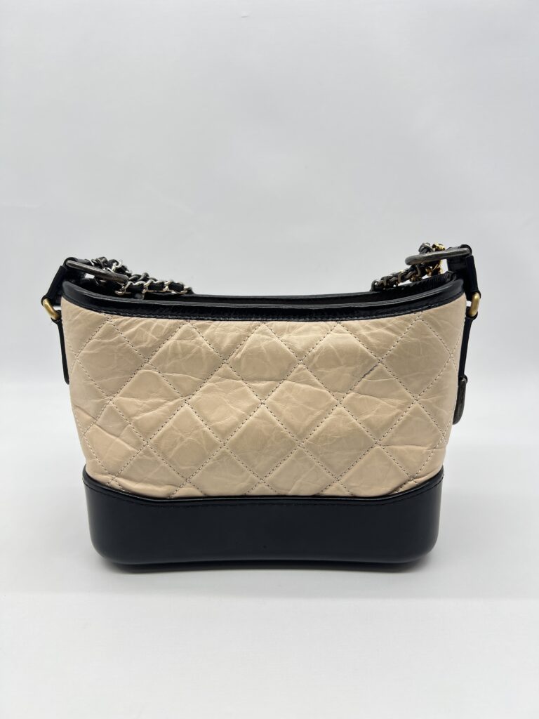 Chanel Gabrielle Small Beige Black