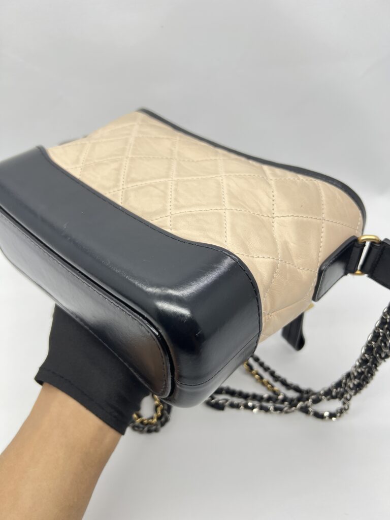 Chanel Gabrielle Small Beige Black
