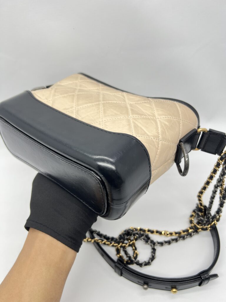 Chanel Gabrielle Small Beige Black