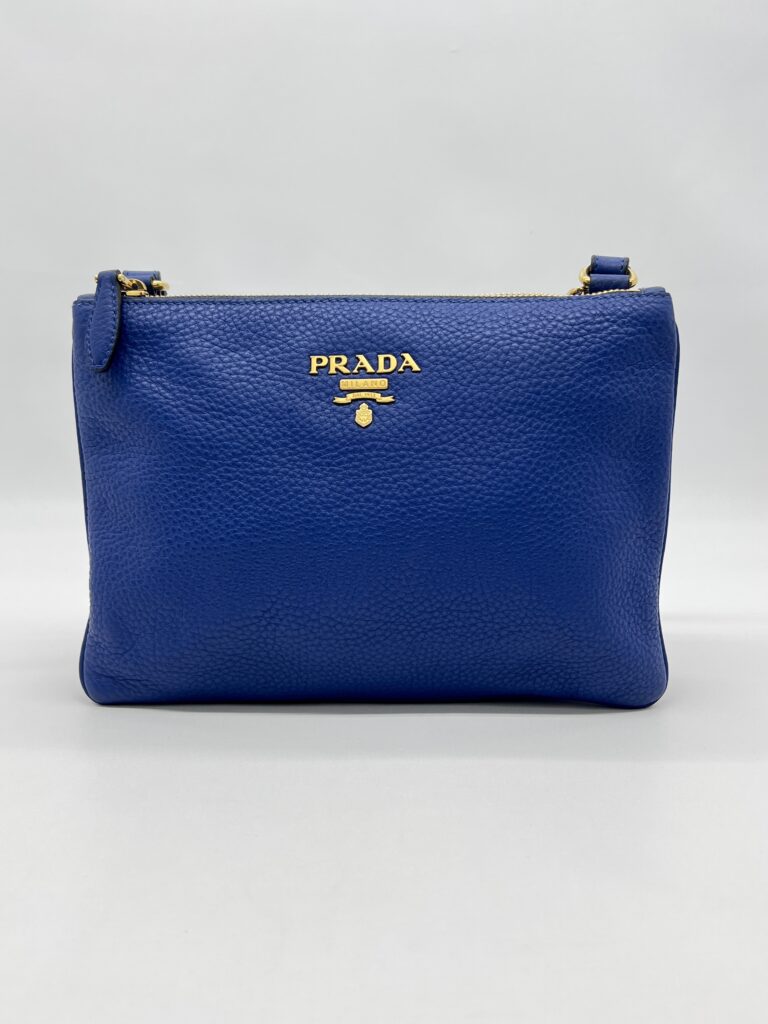 Prada Vitello Phenix Blue GHW