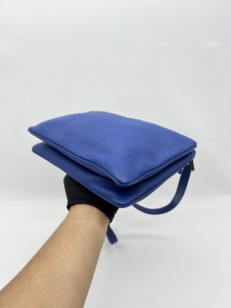 Prada Vitello Phenix Blue GHW