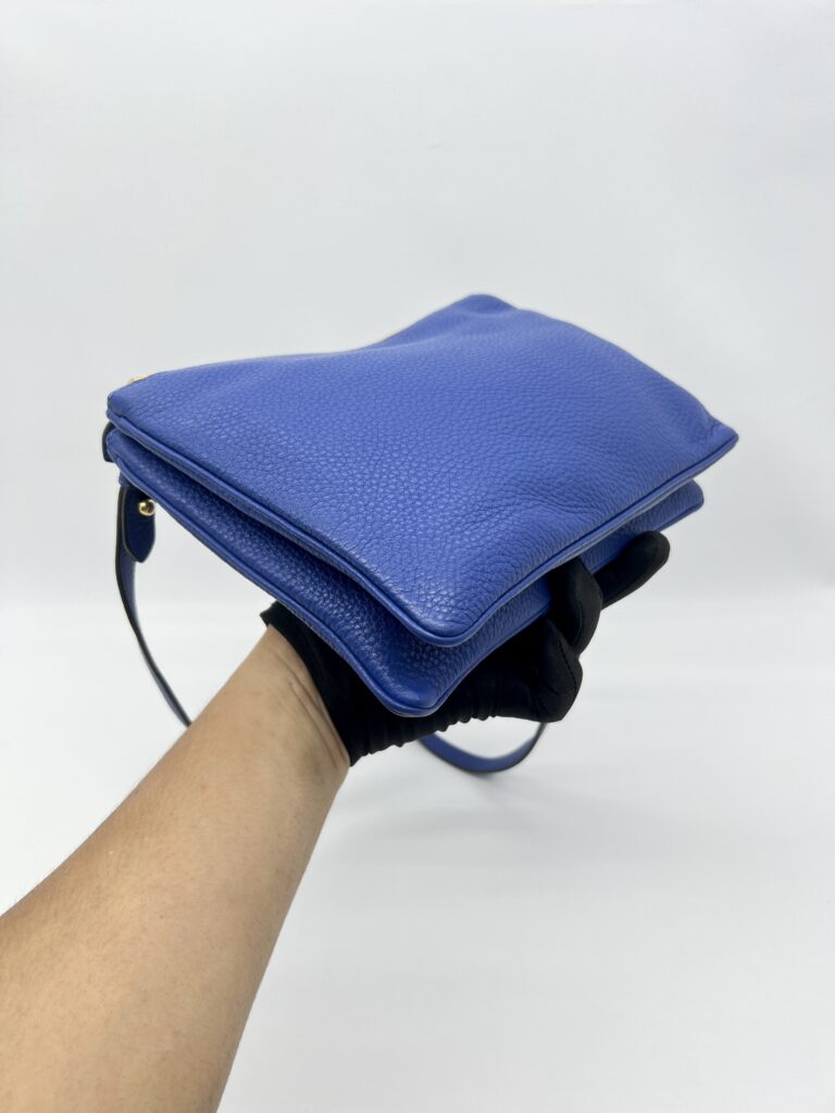 Prada Vitello Phenix Blue GHW