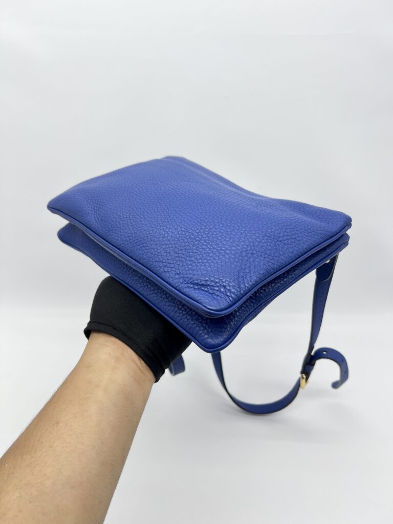 Prada Vitello Phenix Blue GHW