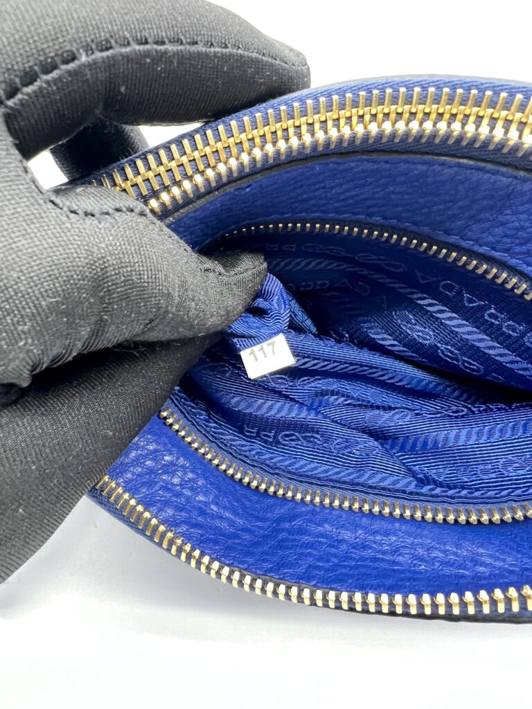 Prada Vitello Phenix Blue GHW