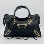 Balenciaga City Small Edge Chevre Black GHW